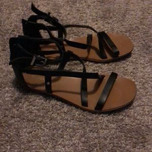 Express leather gladiator sandals, size 8